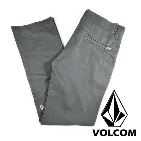 Volcom Youth Frickin Chino Pants - Charcoal - Size 27 - Picture 1 of 14